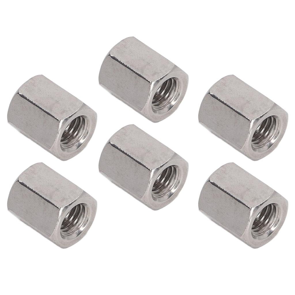 20 Pcs Hex Coupling Nut M8x1.25 L15mm 304 Stainless Steel Threaded Rod Connector for Bolts Studs