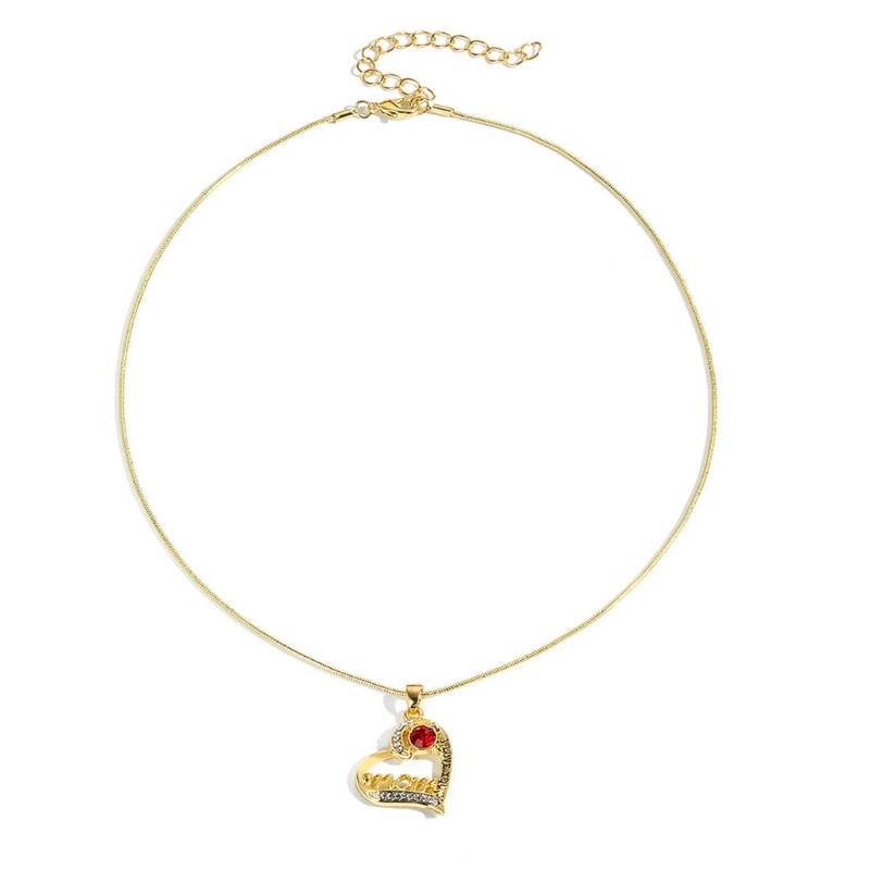 Fashionable Heart Crystals Pendant Necklace with Stylish Diamonds Portable for Valentines Day or Mother s Day Gifts