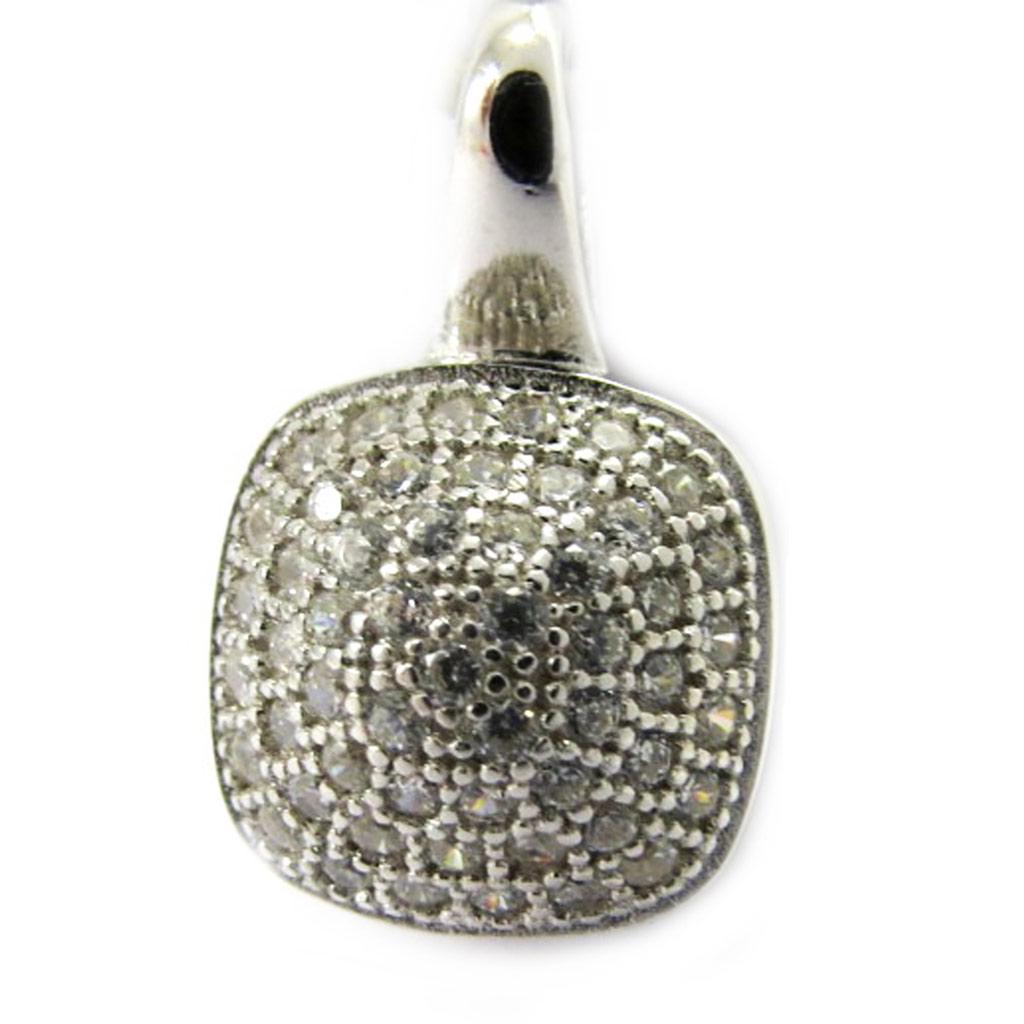 Les Trésors De Lily [L6710] - Silver Pendant 'Sissi' Silver White (rhodium-plated) - 9x9 Mm