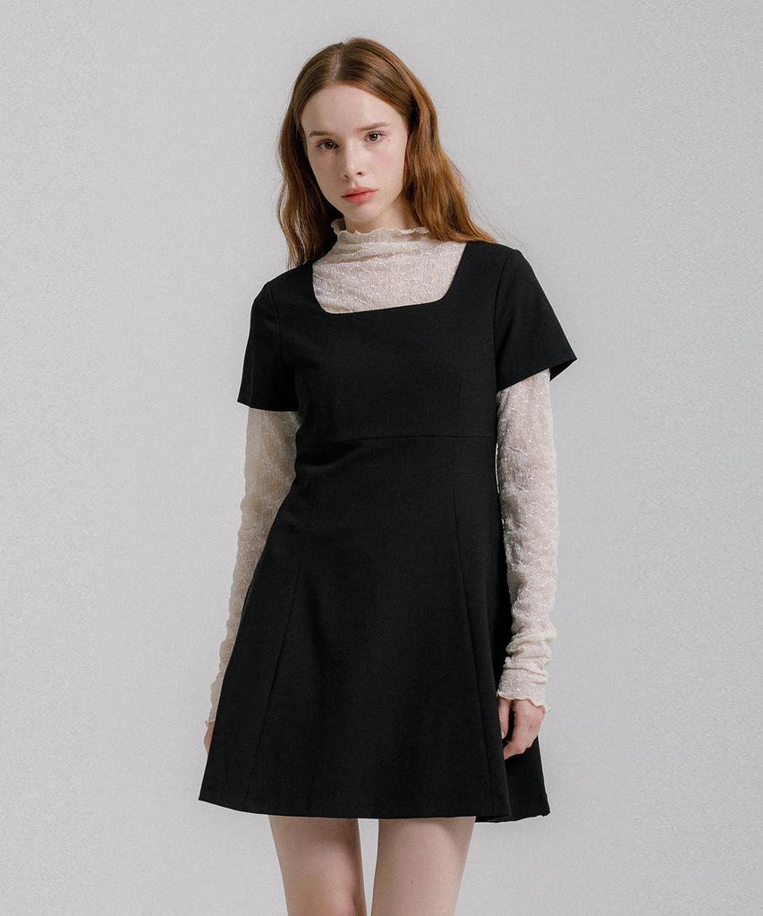 Eilubeu Square Mini Dress Aarcdr902P