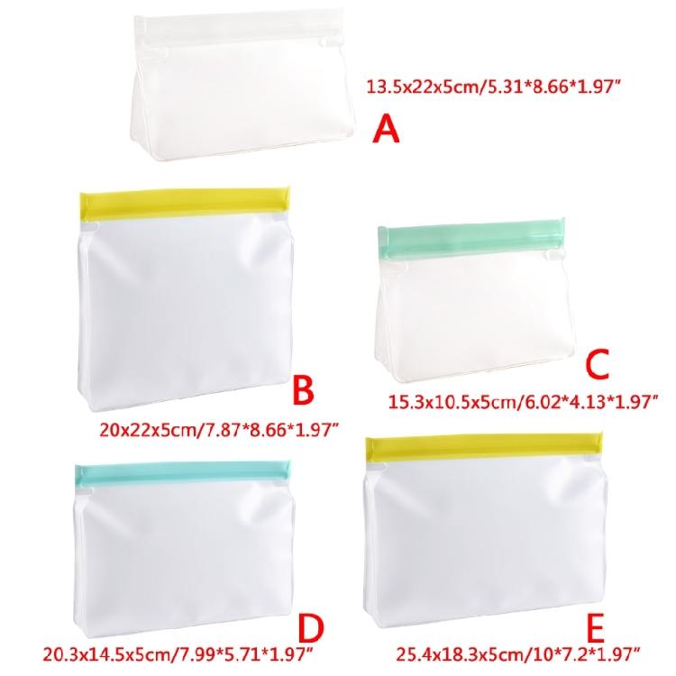 Food Storage Bag PEVA Fresh Bags Lunch Outdoor Traveling Dried Fruit Pouch