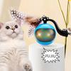 Automatischer rollender Ball mit Federschwänzen & interaktives Katzenspielzeug mit Geräusch Elektrischer Katzenball Spielzeug für Katzen und Kätzchen