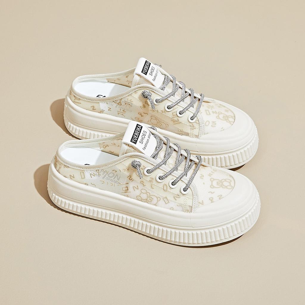 Fashion Womens Slippers Summer New Comfortable Breathable Mesh Casual Shoes Womens Fashion Trend Thick Sole Heightening Women's Sandals