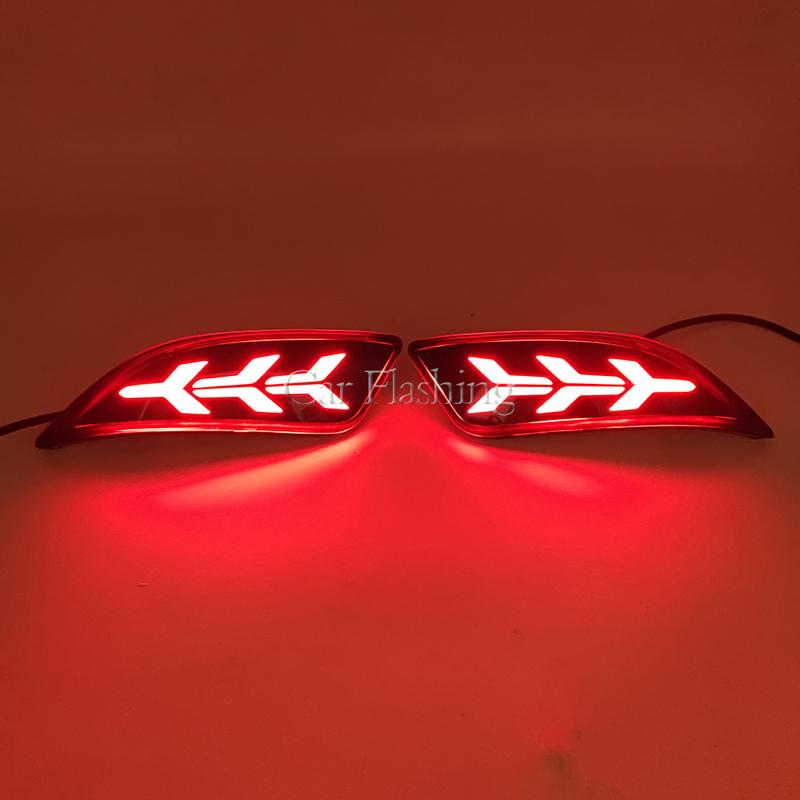 Car LED Tail Rear Bumper Reflector light For Toyota Camry 2015 2016/Fielder 2015 - 2018 Fog Lamp Turn Signal Stop Brake Lamp