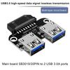 USB3.0/3.1 Adapter IDC19P/20P A Female Port to USB Adapter with Inner Connection Dongle