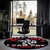 weightlifting Printed Round Rug Carpet Chair Rug Area Rug Entryway Doormats,for Office Chair Living Room Bedroom Kitchen Room.