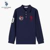 Men's Long-Sleeve Business Casual Polo Shirt