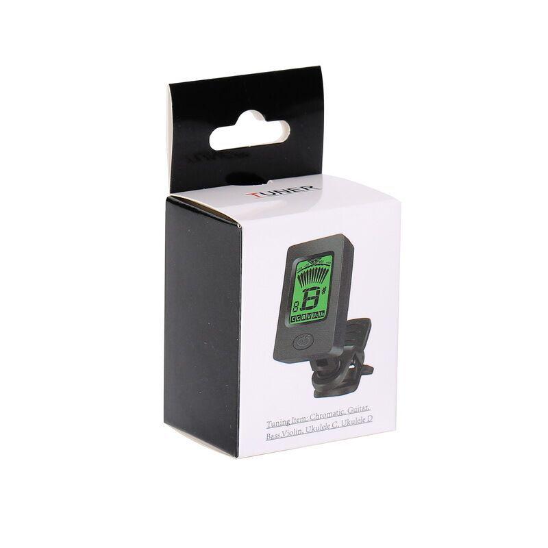Universal Electronic Tuner for Folk Guitar, Ukulele, Bass, and Violin - Beginner-Friendly