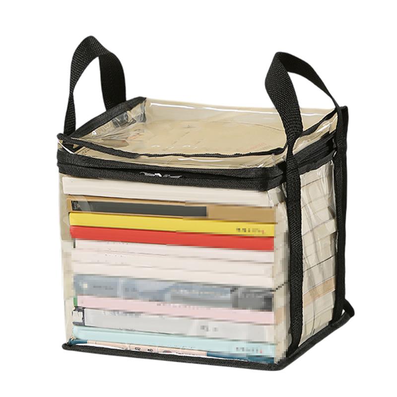 

Складная коробка для книг, студенческое общежитие, классный органайзер для книг, прозрачный водонепроницаемый ящик для хранения книг для дома