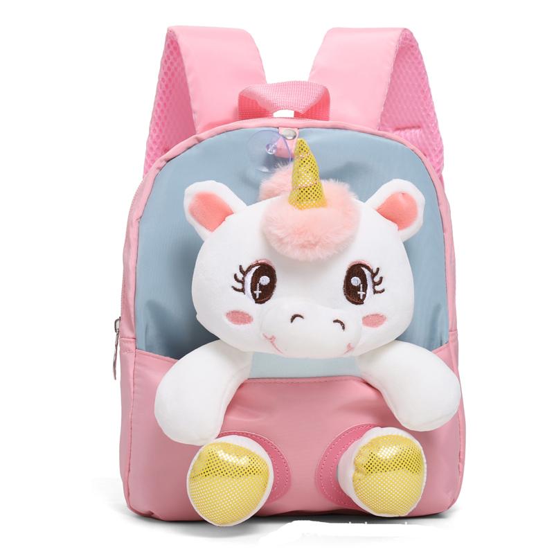 Kid 3D Cute Backpack for 2-6Year Gift Stuffed Unicorn Girl Kindergarten Schoolbag Backpacks Preschool Plush Animal Baby Backpack