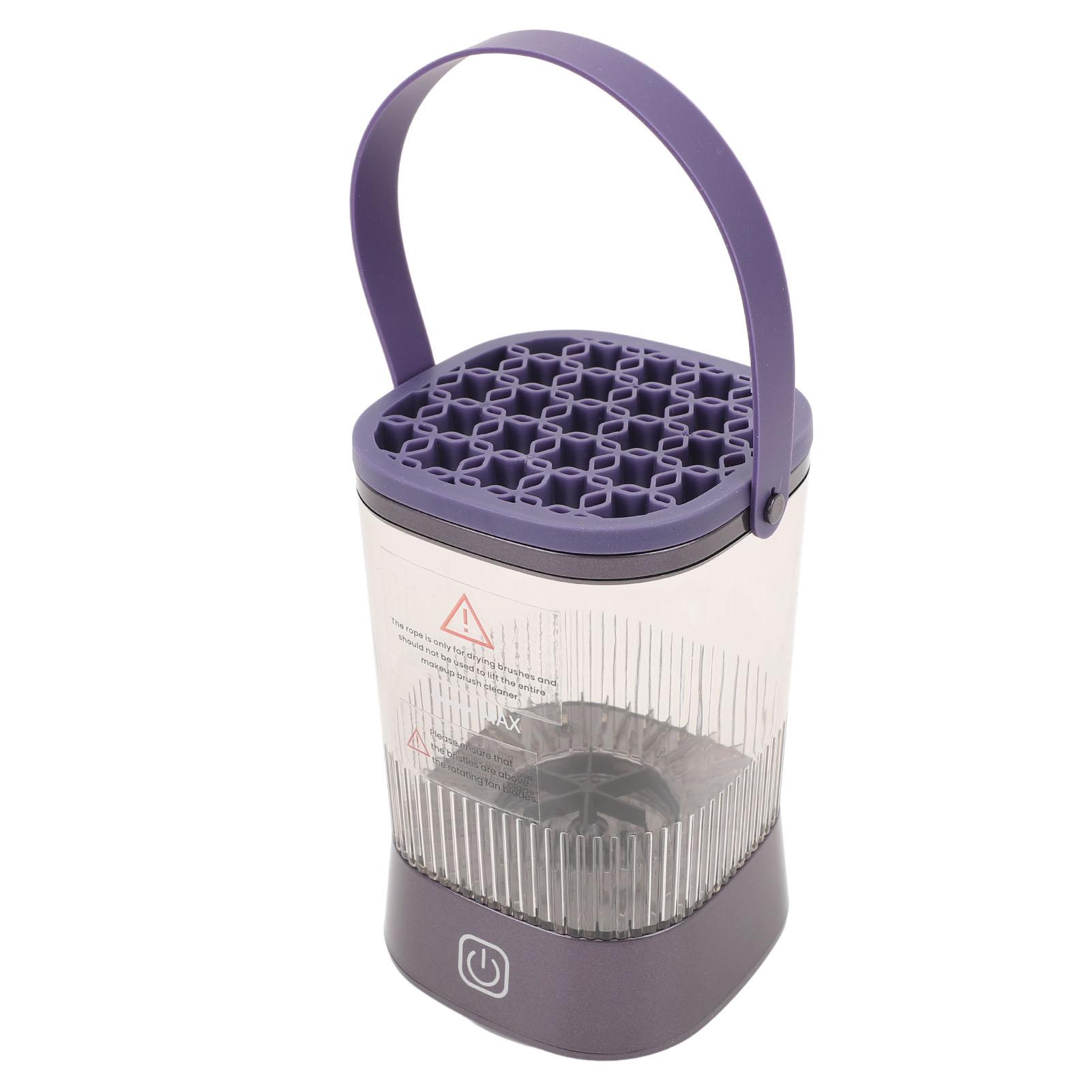 

Электрическая машинка для чистки и сушки кистей для макияжа 1200 мАч Беспроводная IPX65 Водостойкая 2 режима Автоматическая фиолетовый