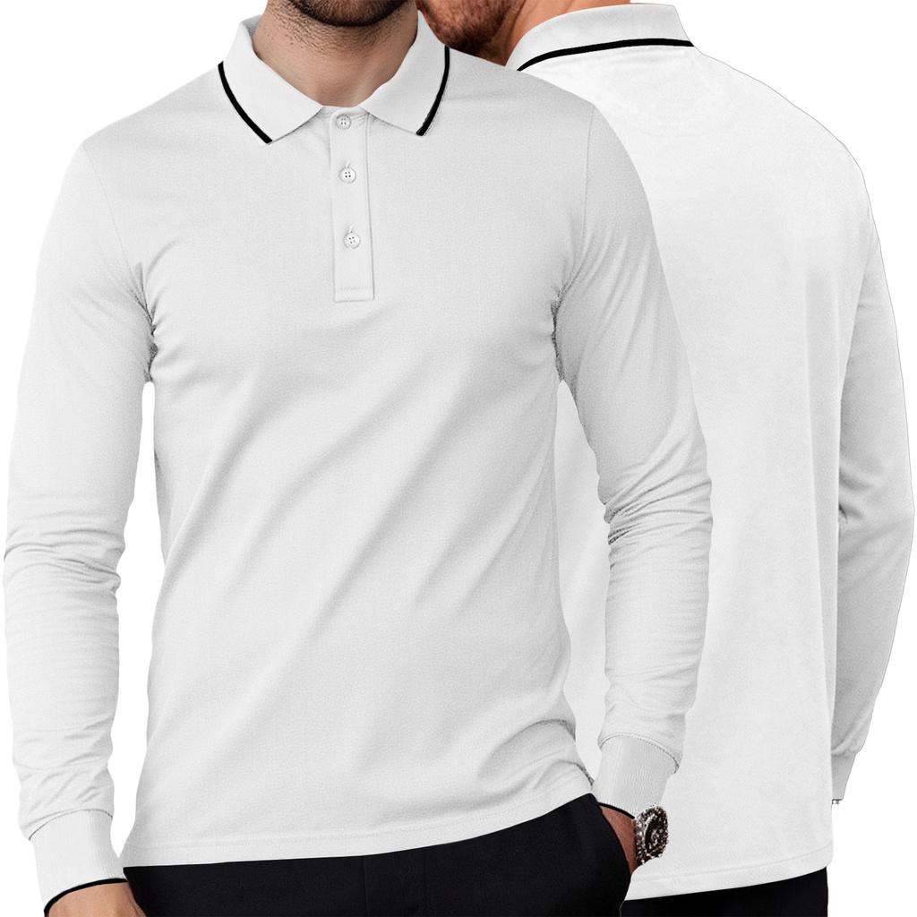 Men's Long Sleeve  Shirt Turn-Down Collar Shirt  Fit  Shirt