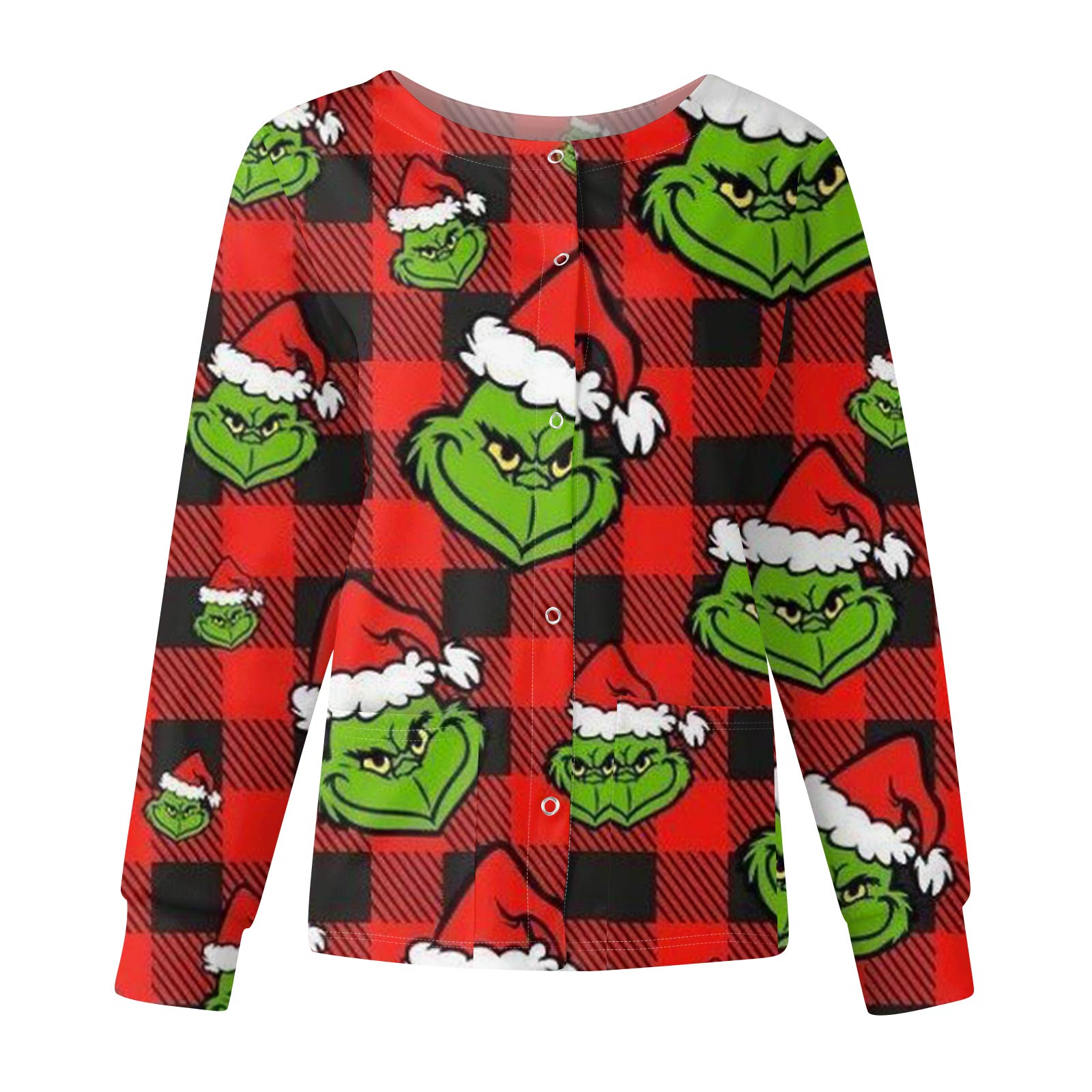 

Женская повседневная модная куртка с длинными рукавами и на одной пуговице с рождественским принтом XXXL винный