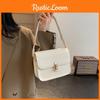 Chic Minimalist Pu Small Square Bag For Women In Stylish Beige Black And Khaki Colors