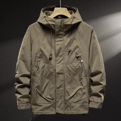 Herren Outdoor Kapuzenjacke Warm Arbeitsjacke - Herbst/Winter Pilot Windbreaker