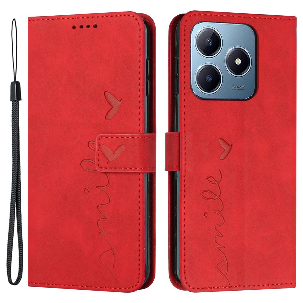 For Realme Note 60x 4G/C63 4G/C61 4G/Note 60 Case Wallet Imprinted PU Leather Phone Stand Cover
