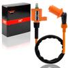 1PZ JGB-C02 Reinforced Orange Ignition Coil Plug Cord Universal Durable Monkey Gorilla Magna 50