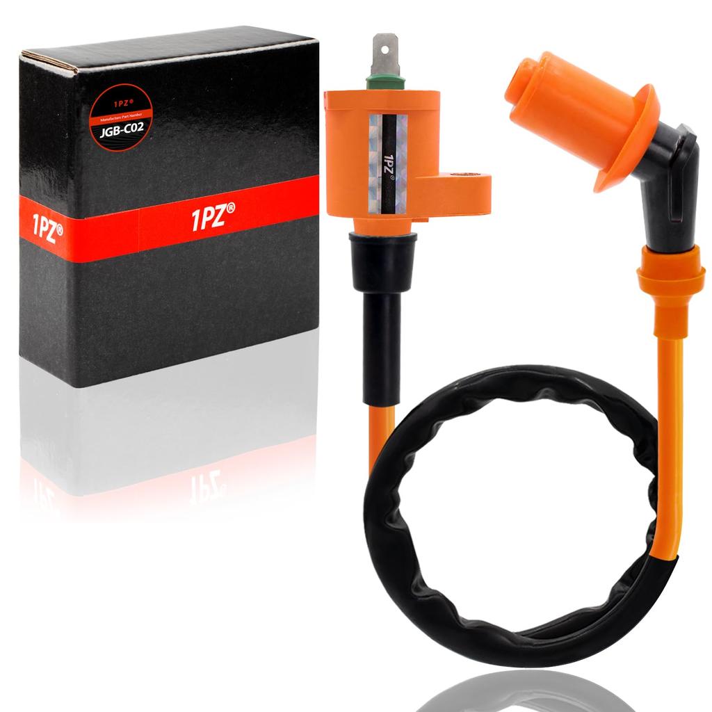 1PZ JGB-C02 Reinforced Orange Ignition Coil Plug Cord Universal Durable Monkey Gorilla Magna 50