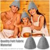 Sauna Anti Hitte Sauna Hoed Verdikken Wolvilt Douchemuts Haar Tulband Snel Handdoek Drogen Handdoek Hoeden Sauna Badkamer Accessoires