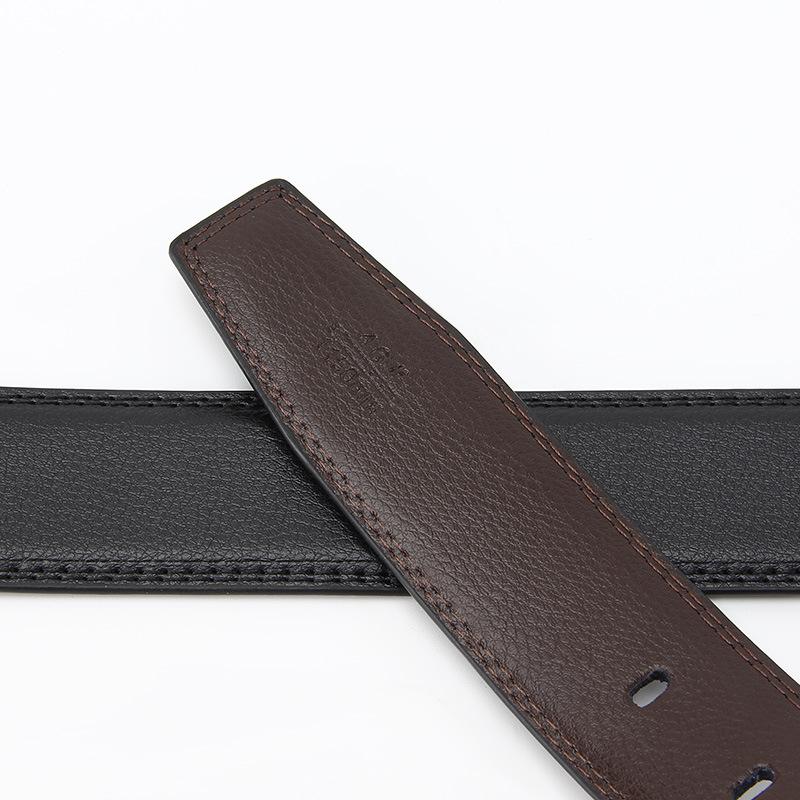 Needle Buckle Men's Belt Real Cowhide Korean Business and Casual Second Layer Cowhide Belt Men's Belt