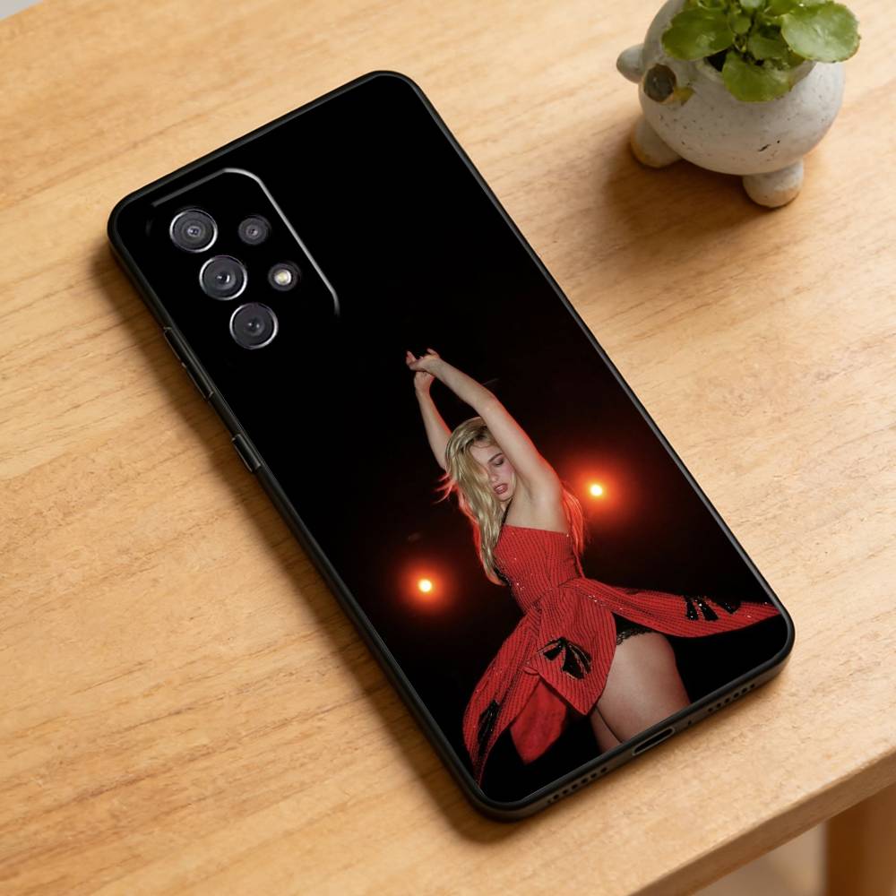 

A-Addison Rae Phone Case For Samsung Galaxy A73,21,22,32,71,53,52,51,80,5G Soft Black Cover Samsung a52