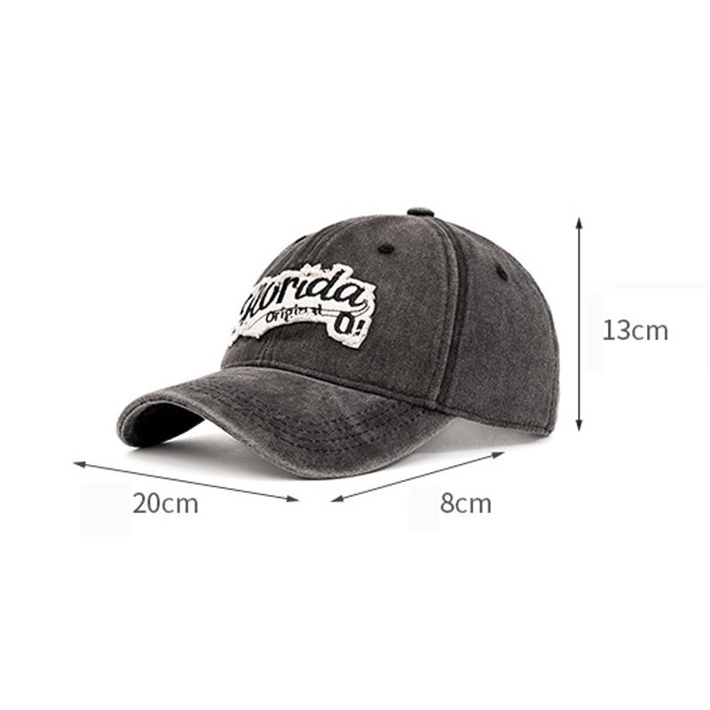 Vintage Buchstaben Baseballkappe Damen Bestickte Kappe Herren Outdoor Sport Sonnenhut