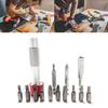 14Pcs Aluminium Screwdriver Handle Set Bit Connection Extension Conversion Tool Hand Drill Repair Set