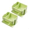 Rotating Makeup Sponge Holder, Breathable Organizer and Storage Box for Bathroom Vanity White 1