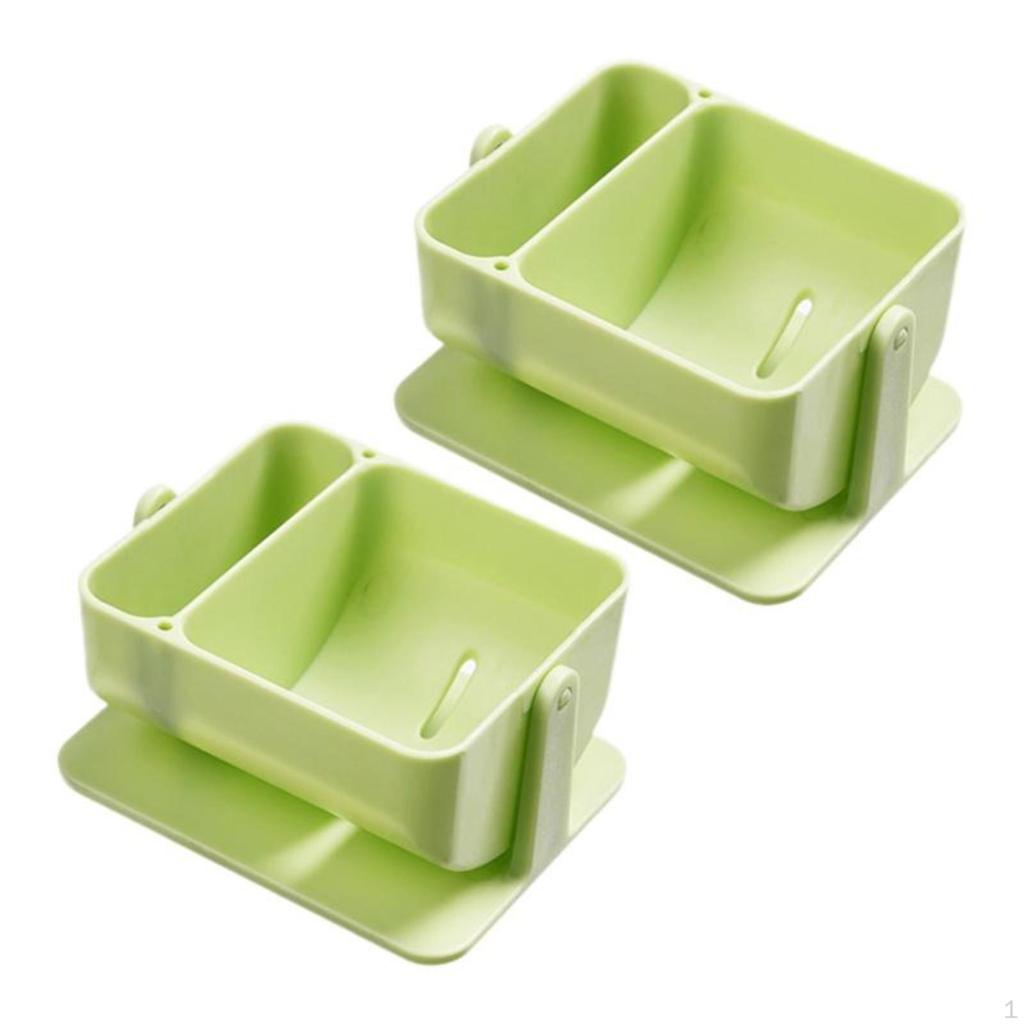 Rotating Makeup Sponge Holder, Breathable Organizer and Storage Box for Bathroom Vanity White 1