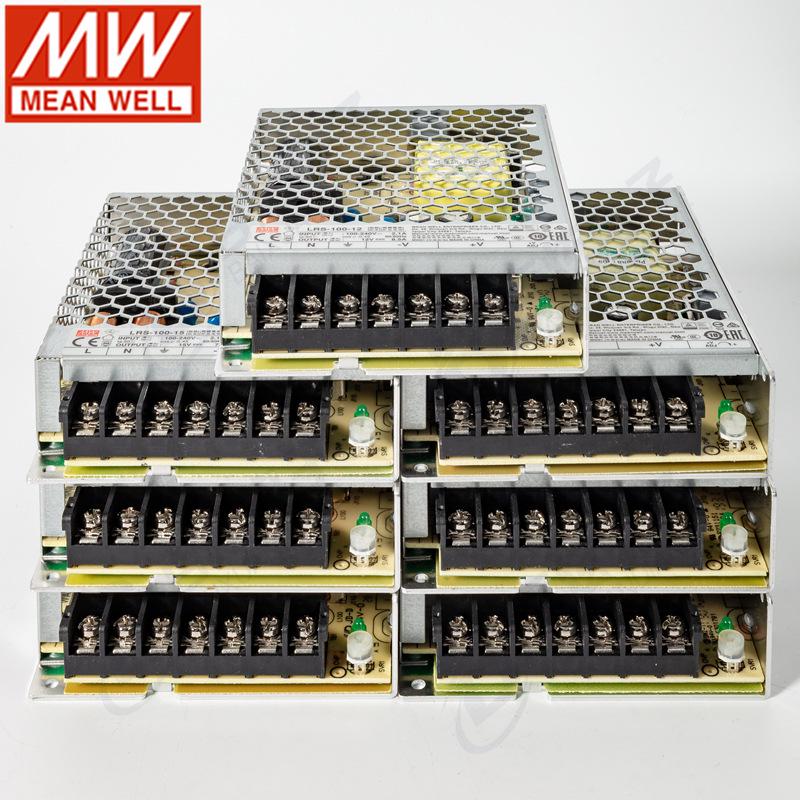 Mingwei LRS-100 100W Switching Power Supply, 3.3/5/12/15/24/36/48VDC for NES/S Replacement