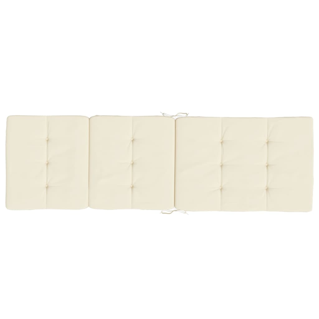 Lounge Chair Cushions 2 Pcs Cream Oxford Fabric