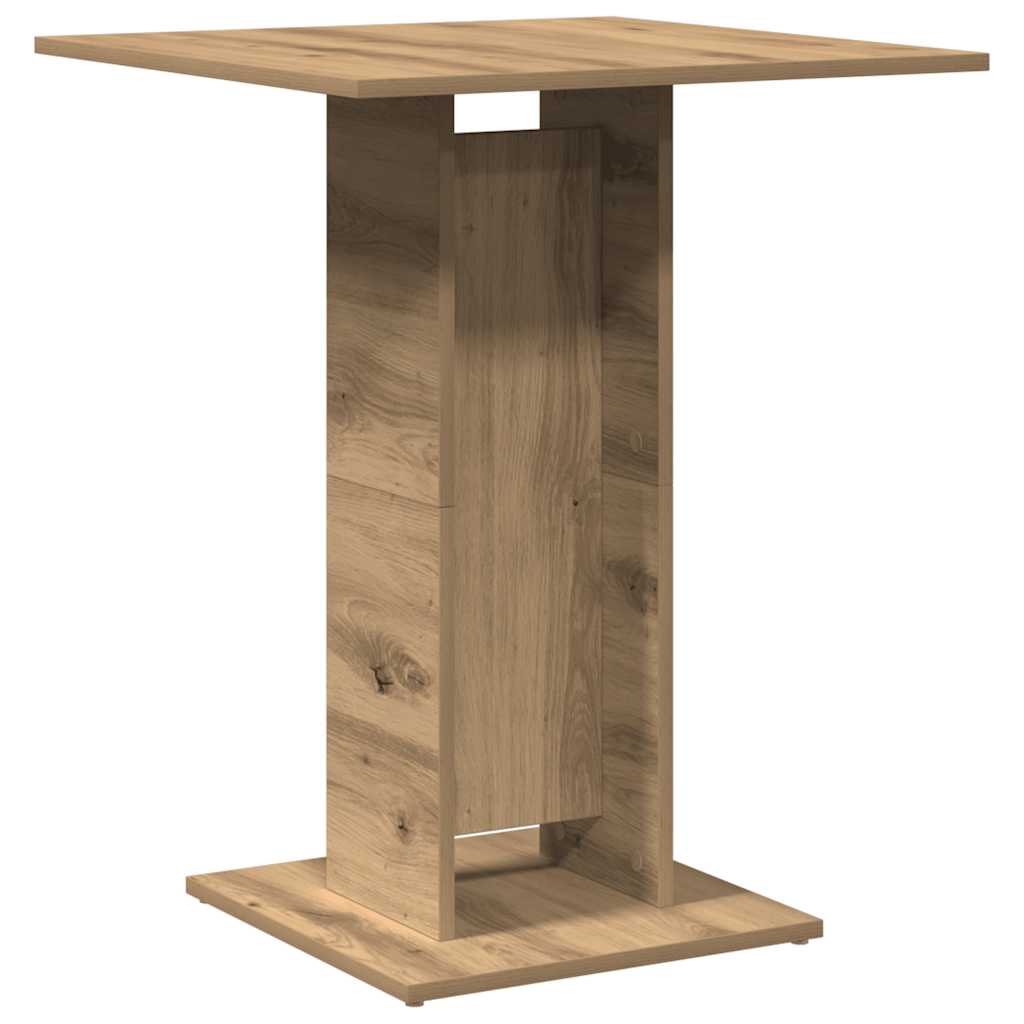 Vidaxl Bistro Table, Artisan Oak, 60X60X75Cm, Wood-Based Material