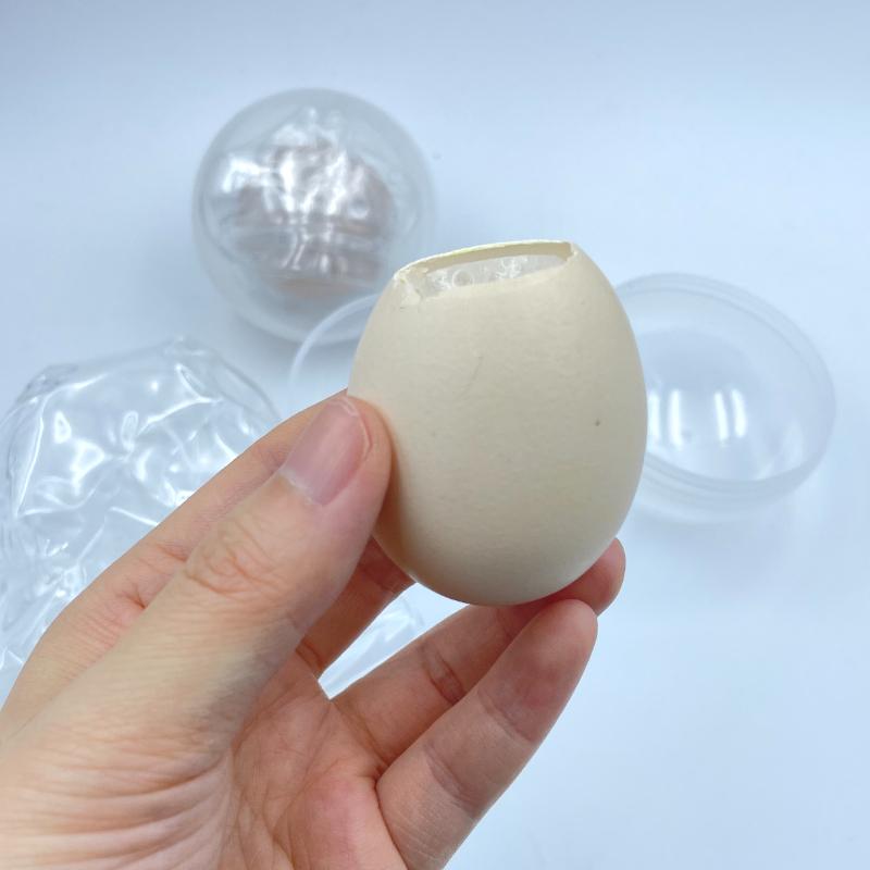 Realistic Silicone Egg Squeeze Toy Crack Egg Fidget Squishy Toy Soft Thick Sensory Stress Relief Anti-Anxiety Fidget Ball Toy
