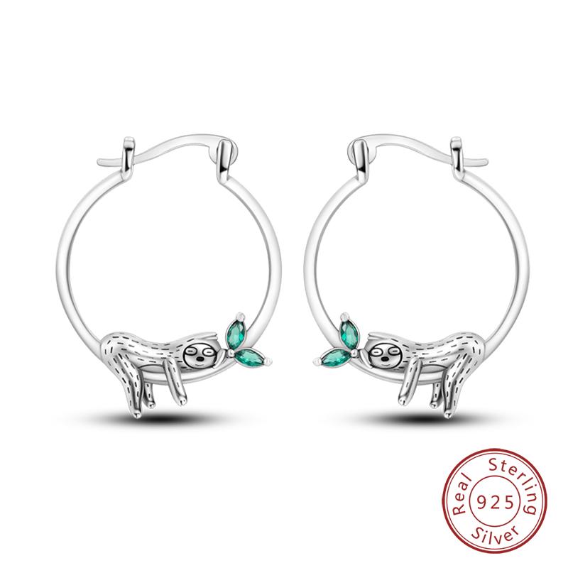 Real 925 Sterling Silver Colorful Dragonfly Butterfly Animal Earrings For Women Exquisite Birthday Anniversary Jewelry Gifts