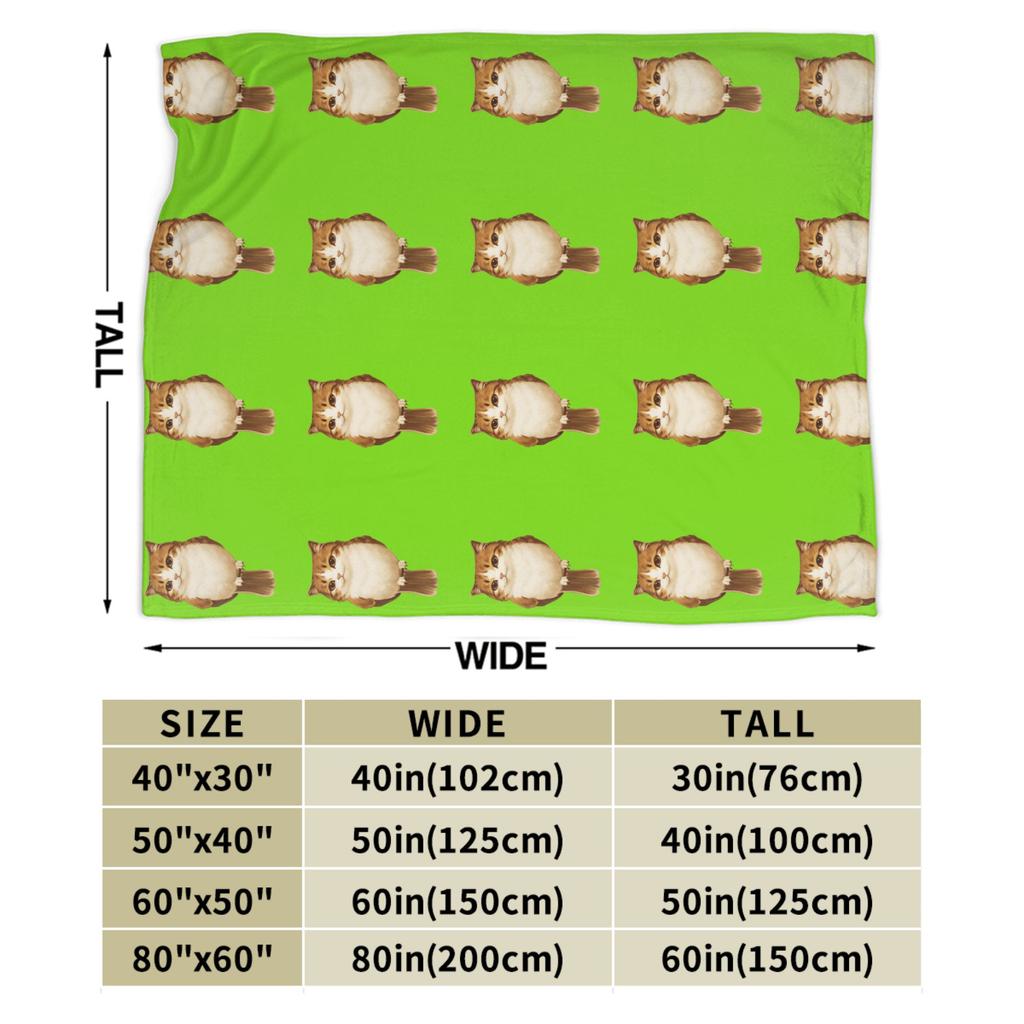 Internet Famous Meowl Cat Owl Meme Flannel Blankets Winter Soft Throw Blanket Children Outdoor Comfortable Bedspread Sofa Cover