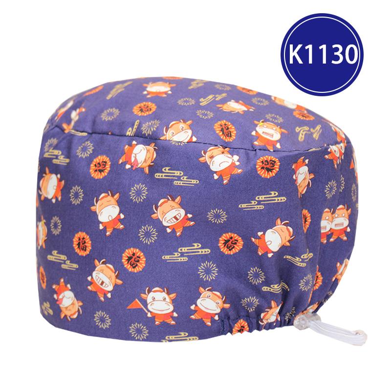 Fashionable Digital Printed Medical Hats for Women Men Breathable Soft Nursing Caps TOOTH Pet Clinic Surgical Scrubs Hat
