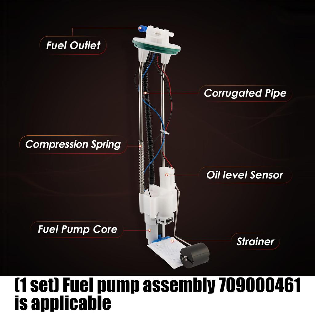 Fuel Pump Assembly Replacement Fuel Pump Module ATV Accessory Easy Installation 709000461 47-1029 ABS Metal Construction