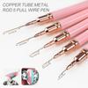 10Pcs Nail Liner Brush Set UV Gel Nail Brushes Kits Silicone Point Flower Nail Pen French Stripe Line Painting Drawing Tools