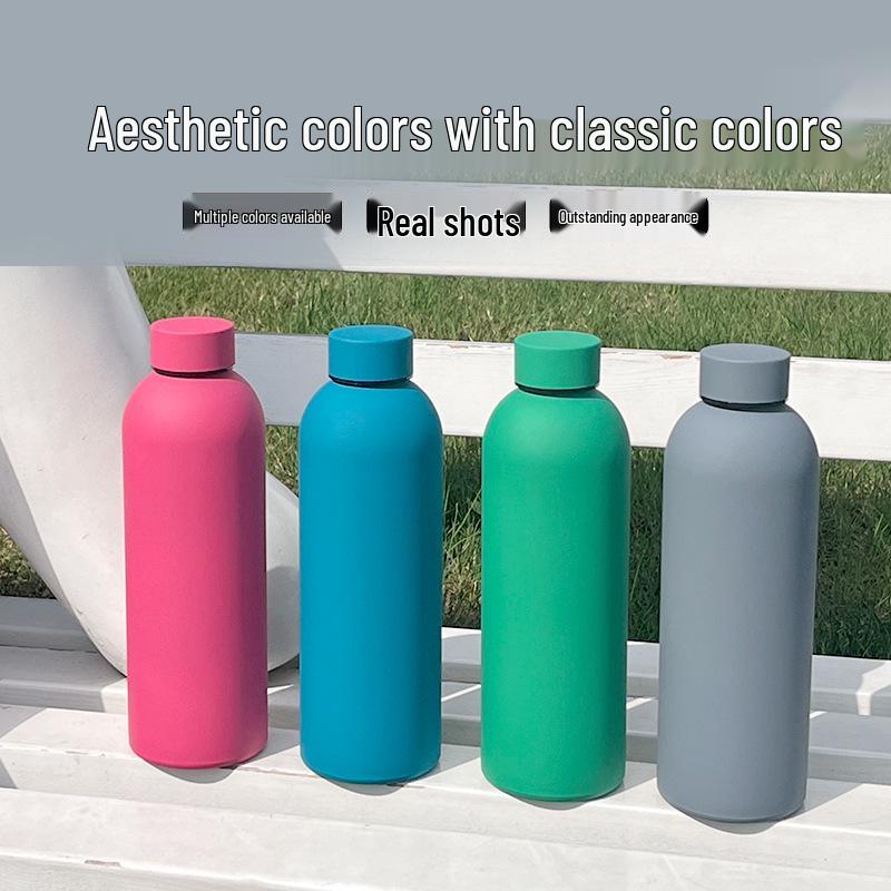 304 Stainless Steel Insulated Outdoor Sports Water Bottle with Small Mouth, Customizable Cold Insulation.