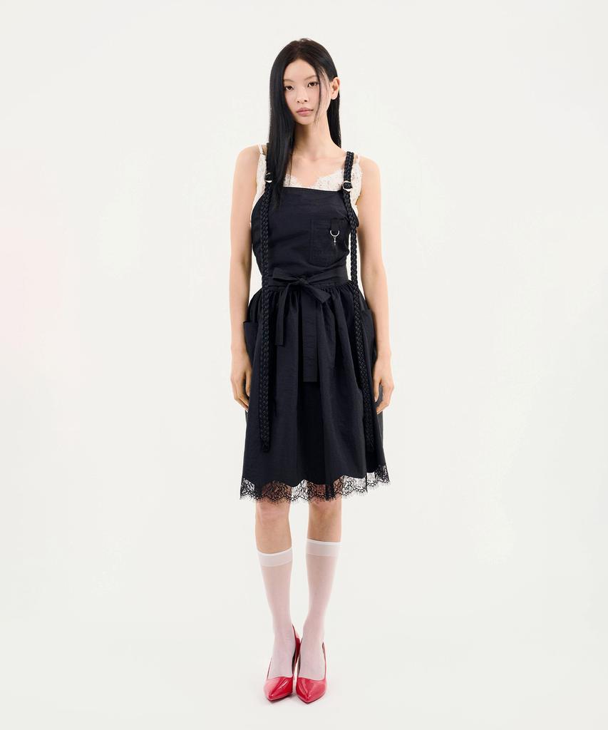 Eipeuleonwei Rapunzel Black Apron Size 2