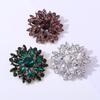 DIEZI 6 Farben Luxus Vintage Blume Kristall Strass Broschen Damen Mädchen Party Hochzeit Mode Brosche Zubehör Schmuck