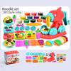 Multicolor Clay Molds Toys Set DIY Accessories Noodles Machine Playing House Toy Burger Machine Plastic Simulation Kitchen Toys