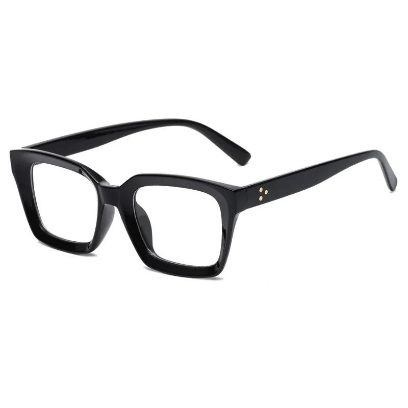 

New 0~+ 3.5 Fashion Square Clear Glasses Women Anti-blue Eyeglasses Optical Computer Spectacles Reading Glasses 0