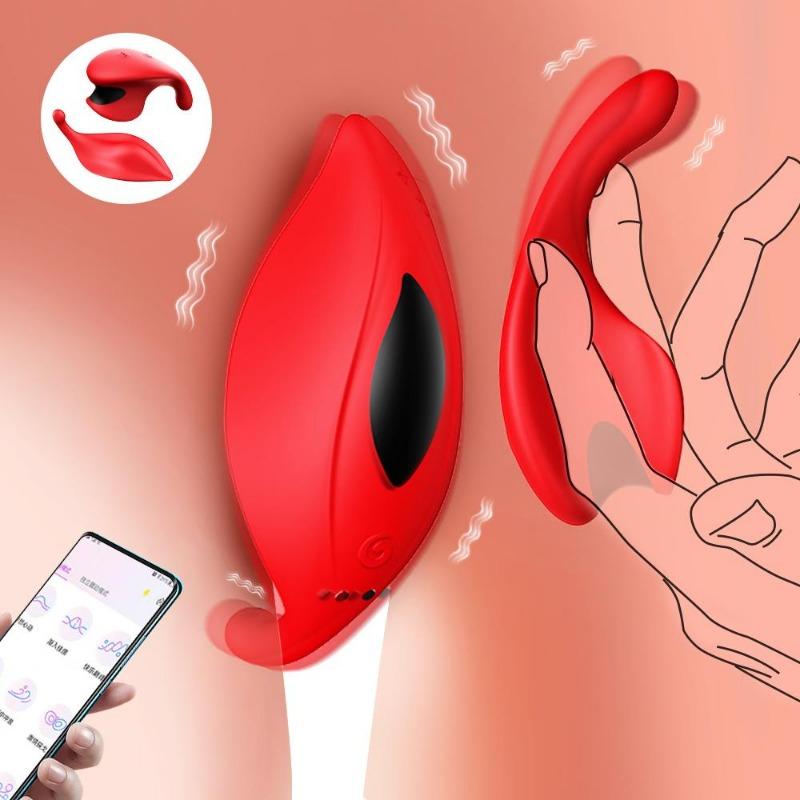 Fjernkontroll og APP Invisible Wearable Dual Vibrator 10 Frequency Vibrating Clitoral Nipple Stimulator Par Flørtende Vibrator Voksenprodukter