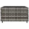 Vidaxl 3-Cz. Garden Lounge Set, Cushions, Grey PE Rattan