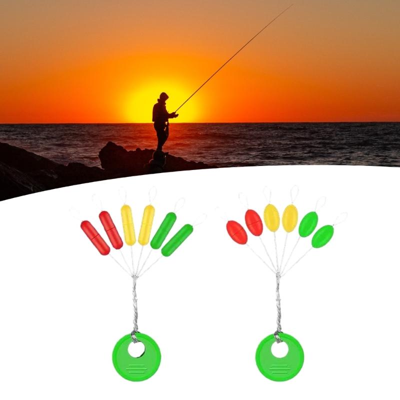 100 Pcs Silicone Fishing Oval/Cylinder Float Stop Stoppers Fishing Float Fishing Bobber Fishing Tackle Accessories
