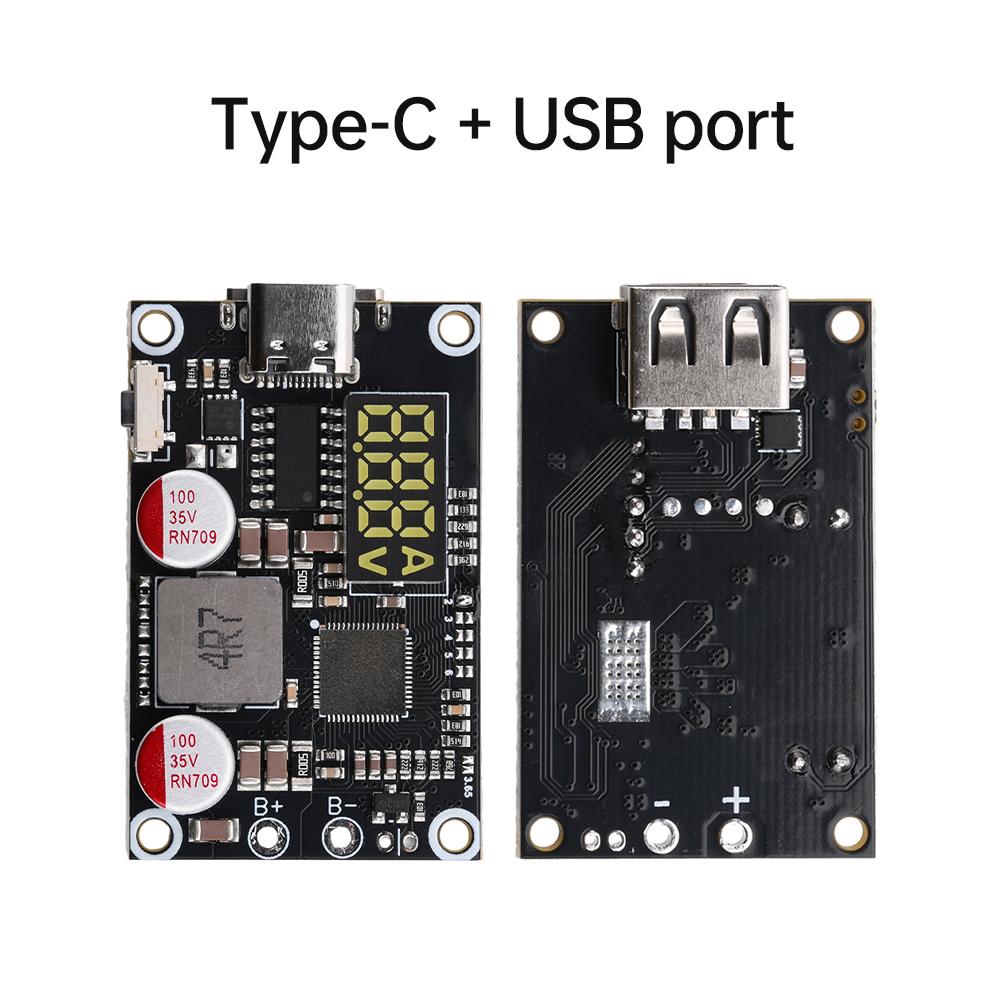 2-6S 45W Power Bank Bidirectional Fast Charging Mobile Power Module With Digital Display Type-C USB PD3.0 Charging Board