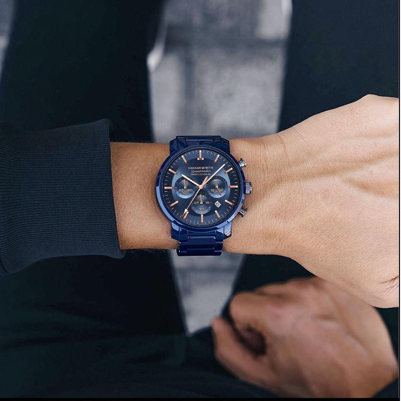 Six-Hand Multi-Function Business Men's Waterproof Calendar Watch Elegant Men's Wristwatch