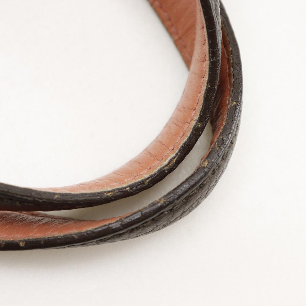 Salvatore Ferragamo Amy Handbag EE21-F478 2WAYShoulder Dark Brown/Pink Calfskin Women Used