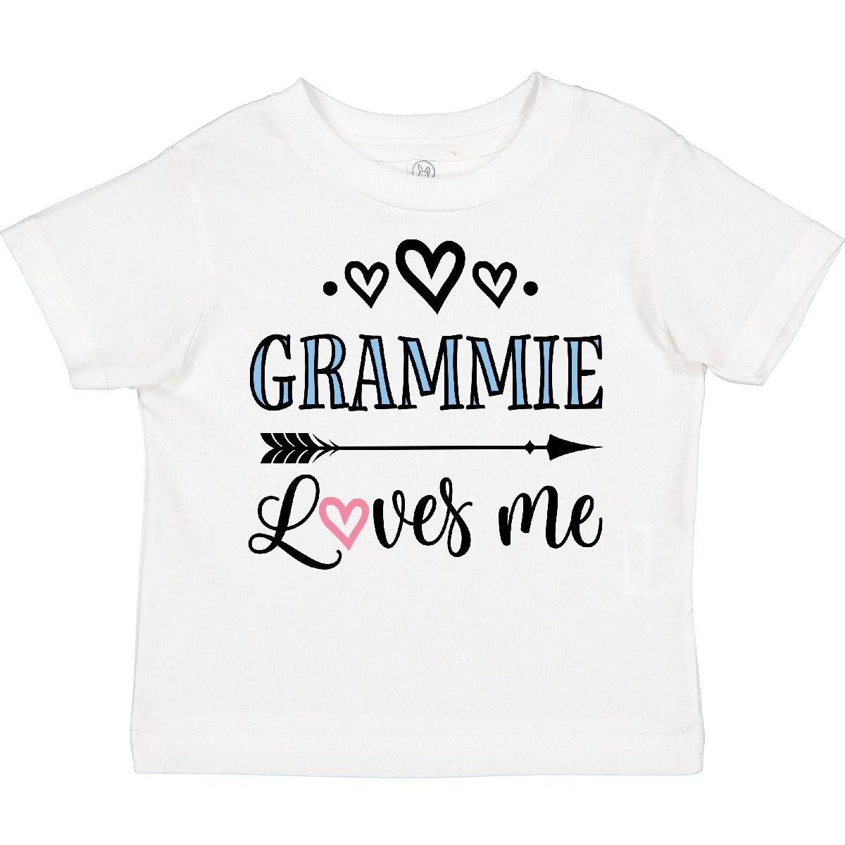 Inktastic Grammie Loves Me Arrow Childs Toddler T-Shirt Grandkids Grandchild Kid 100